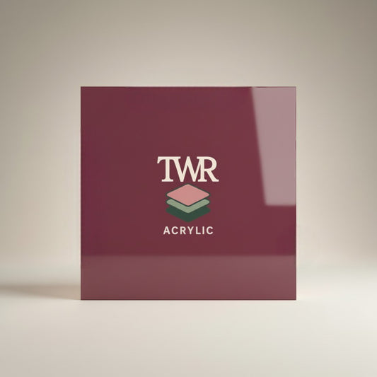 Wild Rhubarb Dual-Sided Gloss / Matte Cast Acrylic Sheet (3mm)