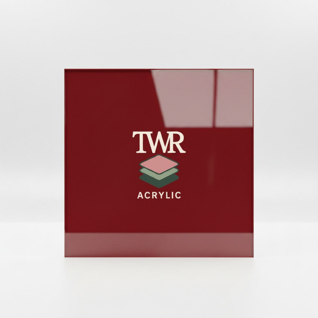 Wine Cellar Red Cast Acrylic Sheets (2.5mm) – Gloss Finish