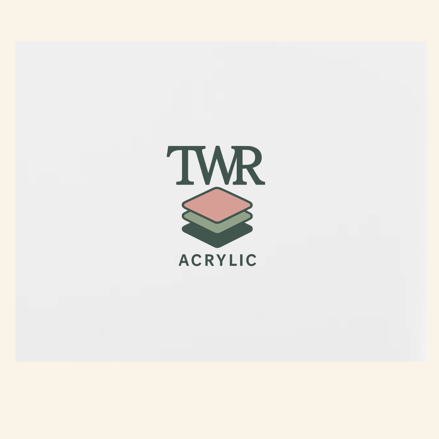 TWR Acrylic logo on a light background