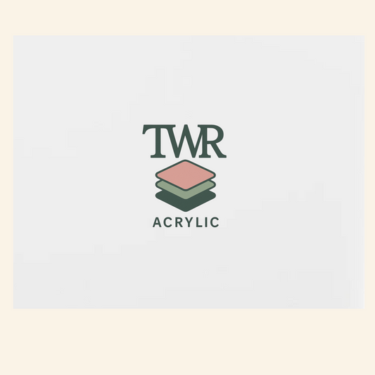 TWR Acrylic logo on a light background