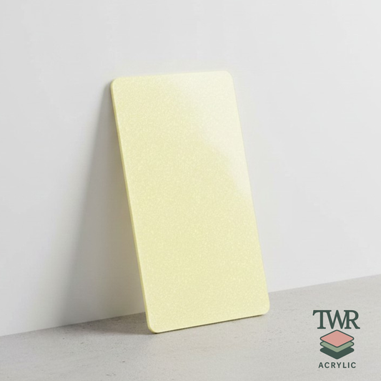 Yellow Shimmer Cast Acrylic Sheets (3mm) – Gloss Finish