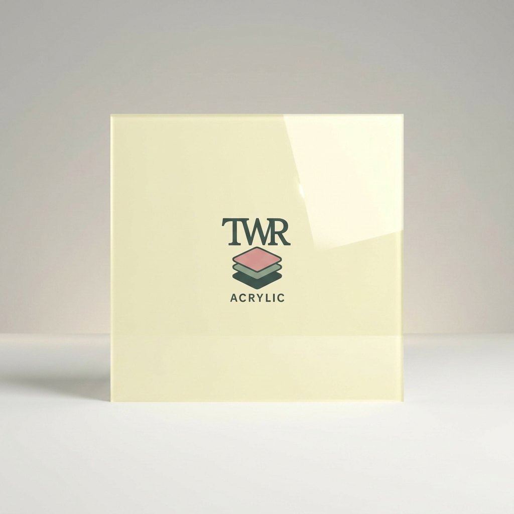 Butter Yellow Dual-Sided Gloss / Matte Cast Acrylic Sheet (3mm)