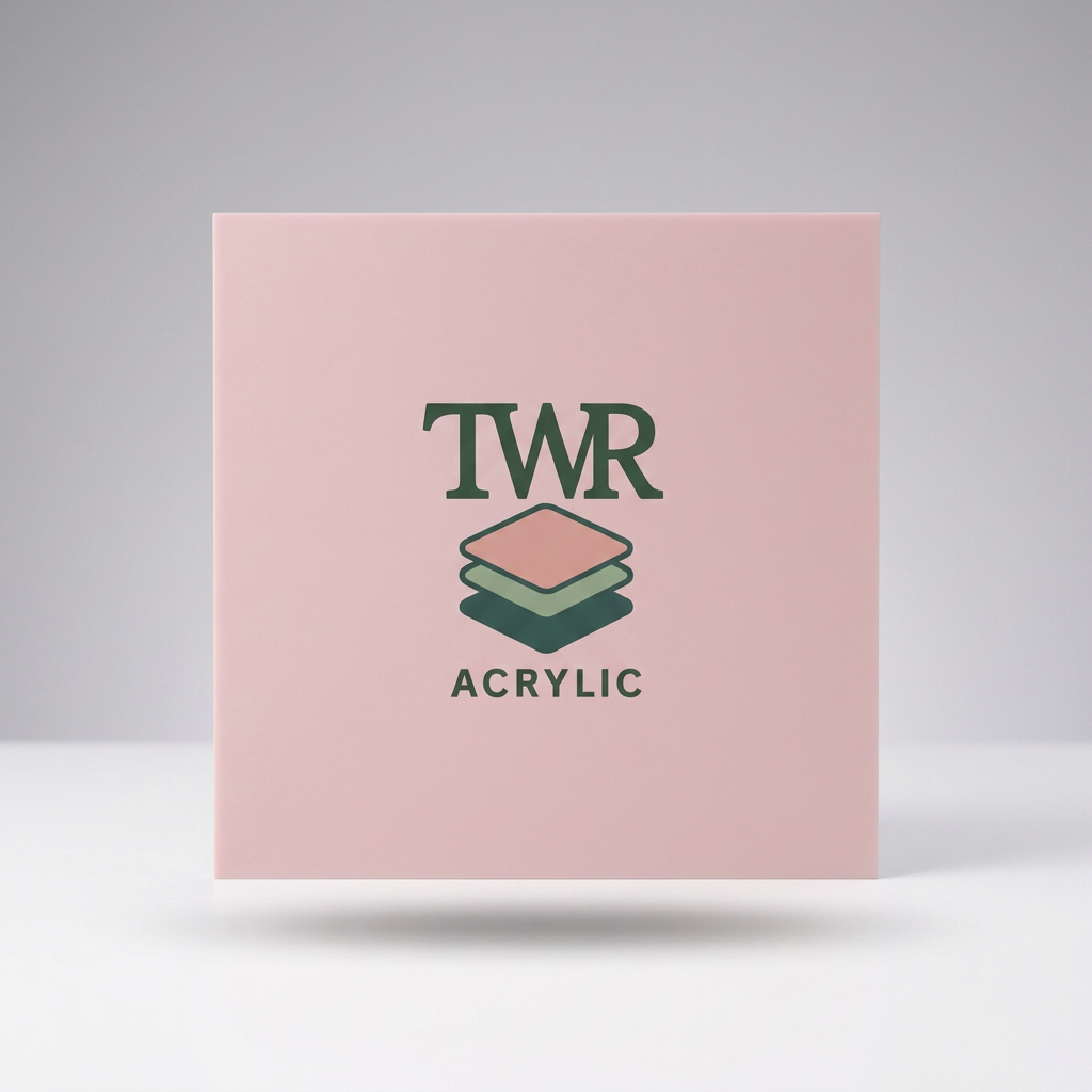Plaster Pink Dual-Sided Gloss / Matte Cast Acrylic Sheet (3mm)