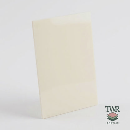 Custard Cream Dual-Sided Gloss / Matte Cast Acrylic Sheet (3mm)
