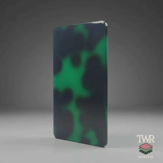 Emerald Tortoiseshell Gloss Acrylic Sheet (3mm)