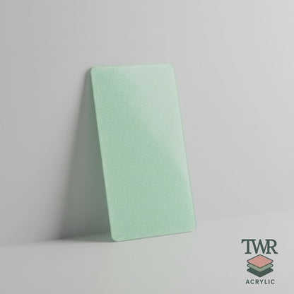 Green Shimmer Cast Acrylic Sheets (3mm) – Gloss Finish